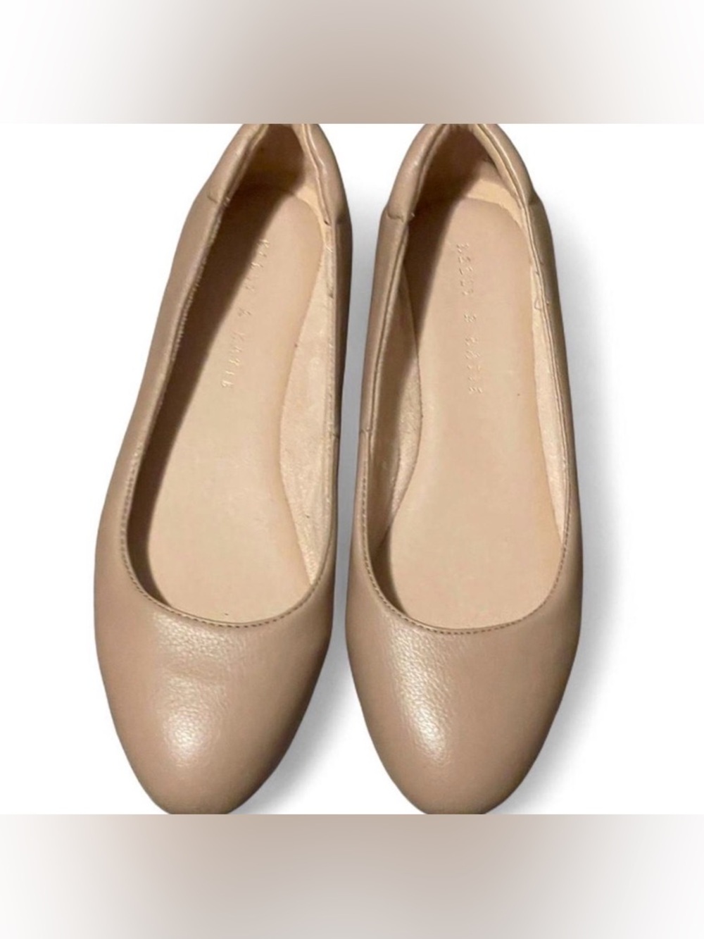 Kelly & Katie Nude Ballet Flats Size 11 Classic Slip-On Almond Toe NEW